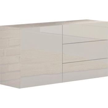 Mobiletto porta TV design Teodor 1A/3C White 2