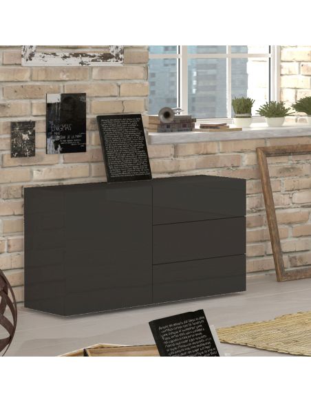 Mobiletto porta TV Teodor 1A/3C Anthrax