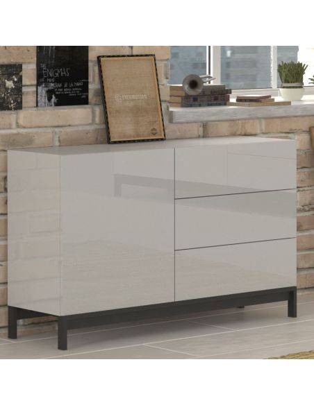 Mobiletto porta TV Teodor 1A/3C+ White Mobiletto porta TV Teodor 1A/3C+ White