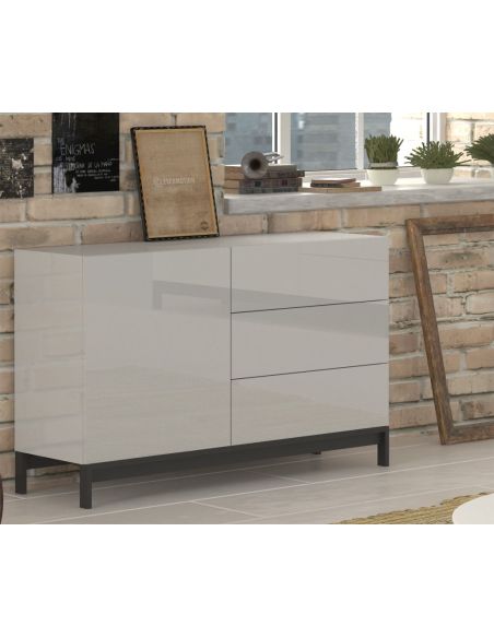 Mobiletto porta TV Teodor 1A/3C+ White Mobiletto porta TV Teodor 1A/3C+ White