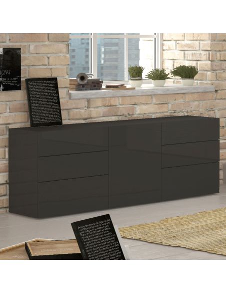 Madia porta TV design Teodor 1A/6C Anthrax Madia porta TV design Teodor 1A/6C Anthrax