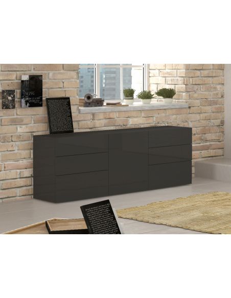 Madia porta TV design Teodor 1A/6C Anthrax Madia porta TV design Teodor 1A/6C Anthrax