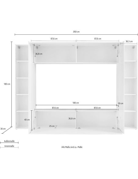 Mobili soggiorno design moderno Brody D