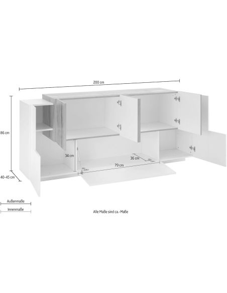 Credenza cucina Lukas 3A/4A WM Credenza cucina Lukas 3A/4A WM