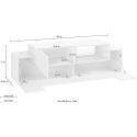 Mobile TV moderno Lukas 160 WM