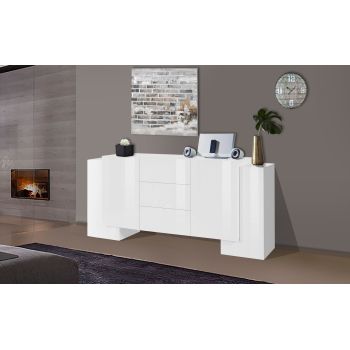 Madia moderna bianco lucido Kevin 2A/2A/3C W 2