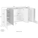 Credenza moderna Kevin 2A/3A WR