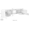 Mobile porta TV design particolare Kevin 190 WR