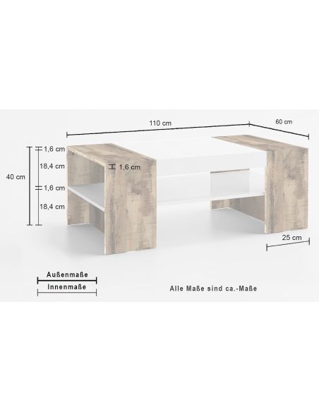 Tavolino salotto design Gully WM Tavolino salotto design Gully WM