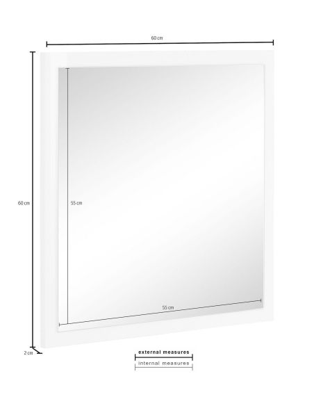 Specchio da parete moderno Bonny 60 Anthrax