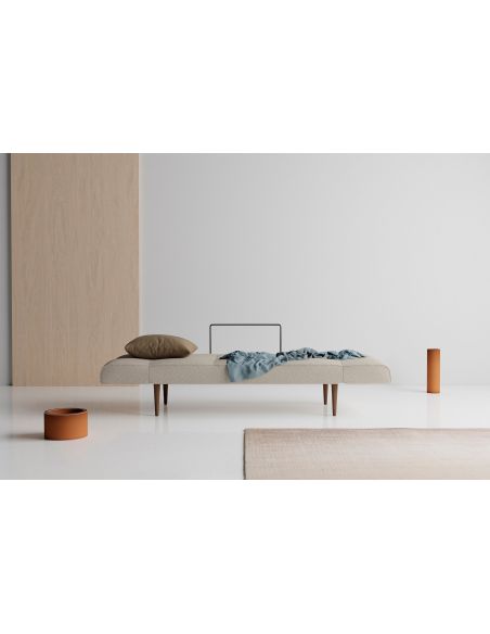 Divano letto singolo per camera ospiti con materasso a molle Zeal Divano letto singolo per camera ospiti con materasso a molle Zeal