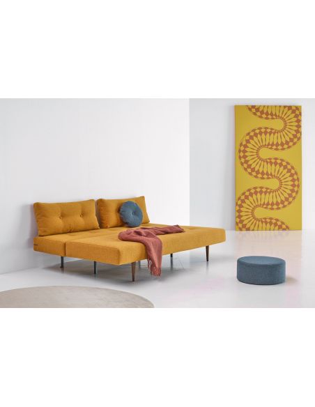 Divano letto matrimoniale a due posti trasformabile 200 cm Recast - 536 Bouclé Ochre Divano letto matrimoniale a due posti trasformabile 200 cm Recast - 536 Bouclé Ochre
