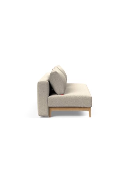 Divano letto 2 posti design moderno in tessuto 200 cm Trym - 539 Bouclé Beige