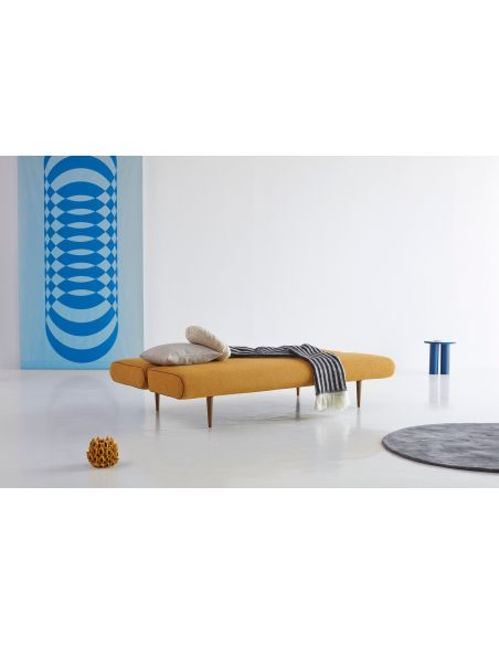 Divano letto design moderno in tessuto materasso a molle 200 cm Unfurl - 536 Bouclé Ochre Divano letto design moderno in tessuto materasso a molle 200 cm Unfurl - 536 Bouclé Ochre