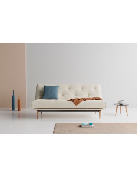 Colpus divano letto a 2 posti regolabile uso quotidiano - 531 Bouclé Off White