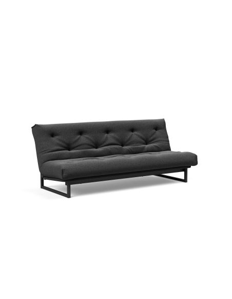 Fraction 120 divano letto ad una piazza e mezza uso frequente 120x200 cm - 529 Bouclé Charcoal
