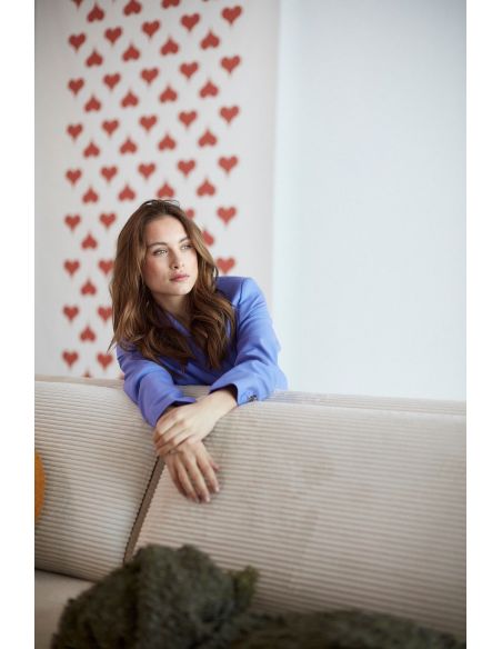 Divano letto design scandinavo 140x200 cm Unfurl Lounger - 594 Corduroy Ivory