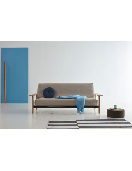 Divano letto Balder sfoderabile uso quotidiano - 539 Bouclé Beige