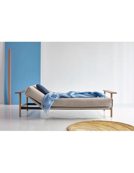 Divano letto Balder sfoderabile uso quotidiano - 539 Bouclé Beige