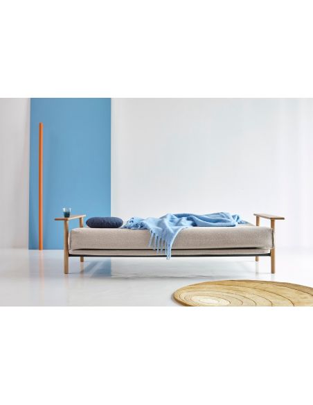 Divano letto Balder sfoderabile uso quotidiano - 539 Bouclé Beige