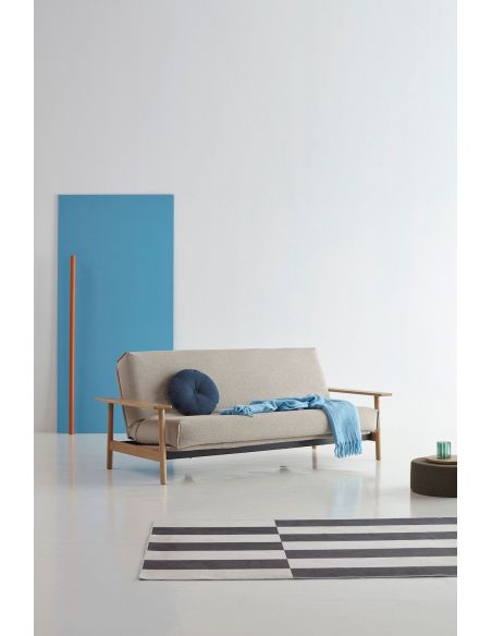 Divano letto Balder sfoderabile uso quotidiano - 539 Bouclé Beige