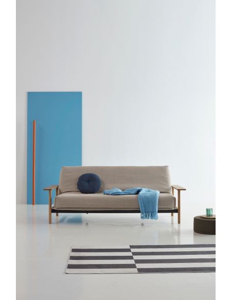 Divano letto Balder sfoderabile uso quotidiano - 539 Bouclé Beige