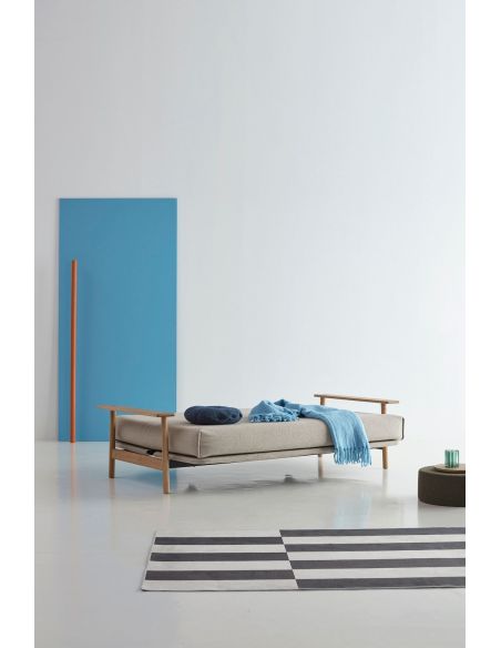 Divano letto Balder sfoderabile uso quotidiano - 539 Bouclé Beige