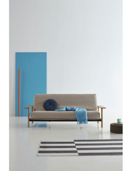 Divano letto Balder sfoderabile uso quotidiano - 539 Bouclé Beige