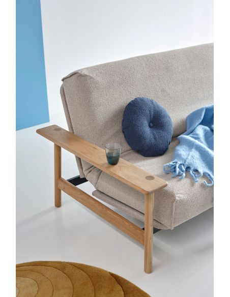 Divano letto Balder sfoderabile uso quotidiano - 539 Bouclé Beige