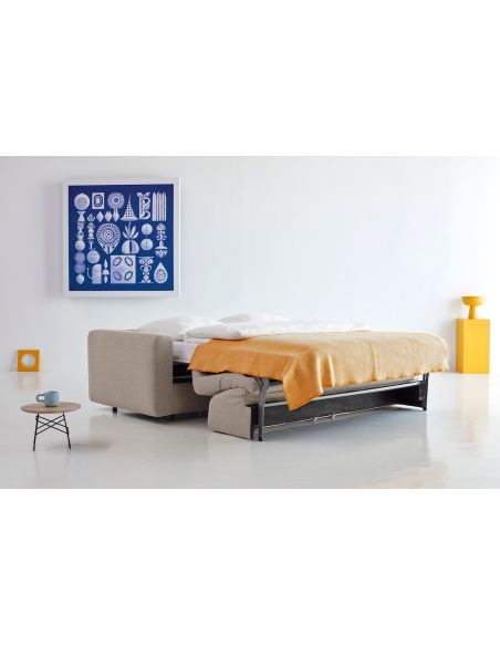 Divano letto una piazza e mezza o matrimoniale Killian - 539 Bouclé Beige Divano letto una piazza e mezza o matrimoniale Killian - 539 Bouclé Beige