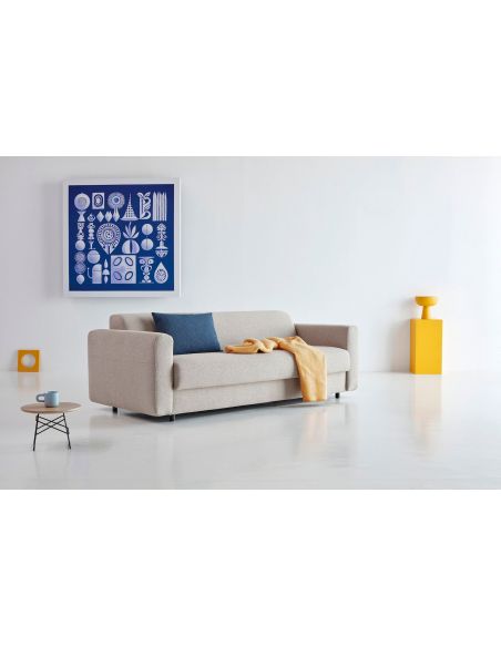 Divano letto una piazza e mezza o matrimoniale Killian - 539 Bouclé Beige Divano letto una piazza e mezza o matrimoniale Killian - 539 Bouclé Beige