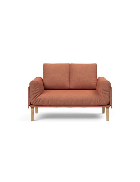 Divano letto singolo sfoderabile Rollo - 301 Weda Rust