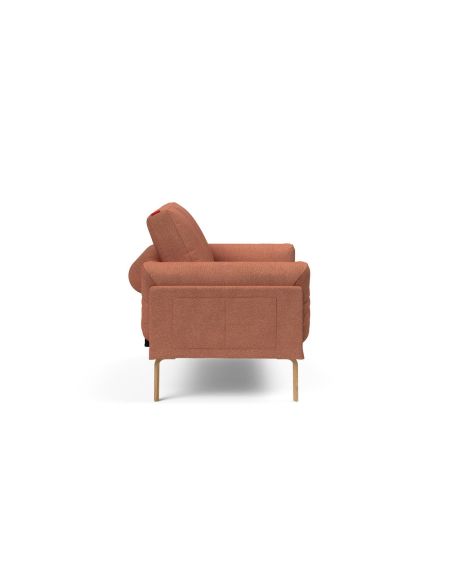Divano letto singolo sfoderabile Rollo - 301 Weda Rust