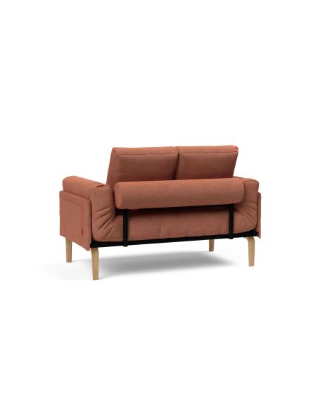 Divano letto singolo sfoderabile Rollo - 301 Weda Rust