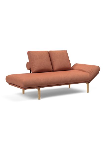 Divano letto singolo sfoderabile Rollo - 301 Weda Rust