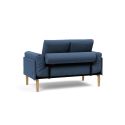 Divano letto singolo sfoderabile Rollo - 537 Bouclé Blue