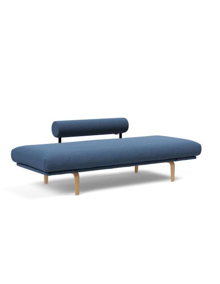 Divano letto singolo sfoderabile Rollo - 537 Bouclé Blue