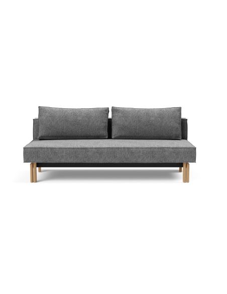 Divano letto alla francese Sly Wood - 563 Twist Charcoal