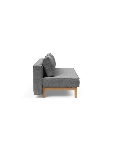 Divano letto alla francese Sly Wood - 563 Twist Charcoal