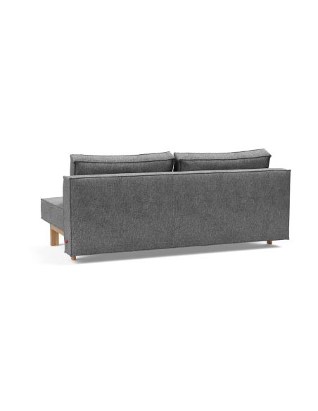 Divano letto alla francese Sly Wood - 563 Twist Charcoal