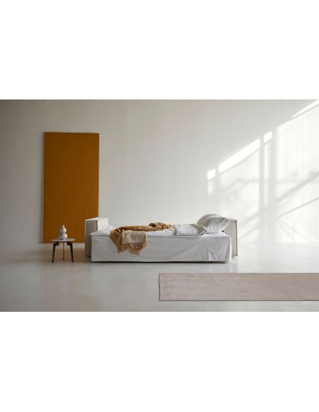 Divano letto matrimoniale Newilla - 594 Corduroy Ivory