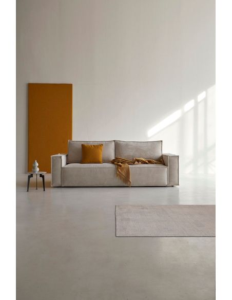 Divano letto matrimoniale Newilla - 594 Corduroy Ivory