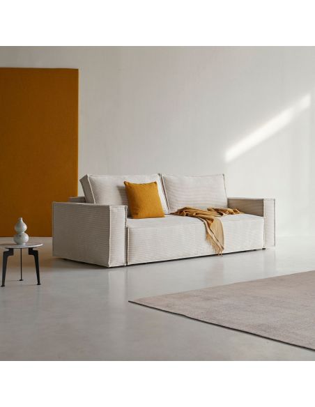 Divano letto matrimoniale Newilla - 594 Corduroy Ivory