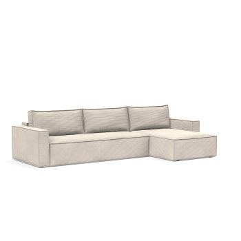 Divano letto matrimoniale Newilla - 530 Bouclé Taupe 2