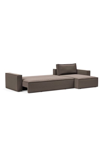 Divano letto matrimoniale Newilla - 530 Bouclé Taupe