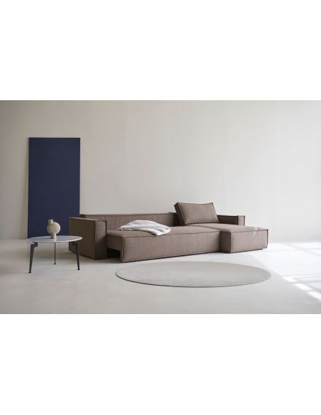 Divano letto matrimoniale Newilla - 530 Bouclé Taupe