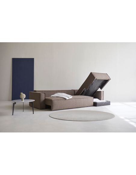 Divano letto matrimoniale Newilla - 530 Bouclé Taupe