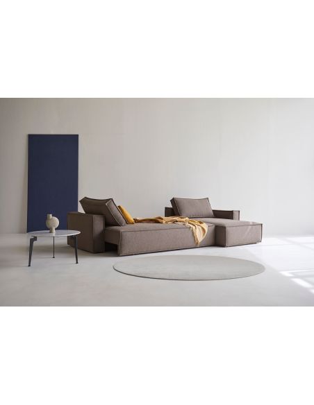 Divano letto matrimoniale Newilla - 530 Bouclé Taupe