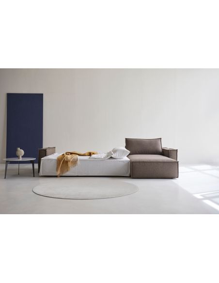 Divano letto matrimoniale Newilla - 530 Bouclé Taupe