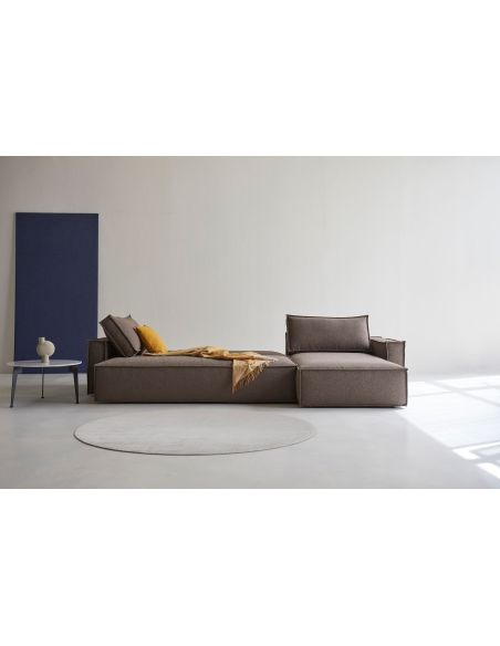 Divano letto matrimoniale Newilla - 530 Bouclé Taupe